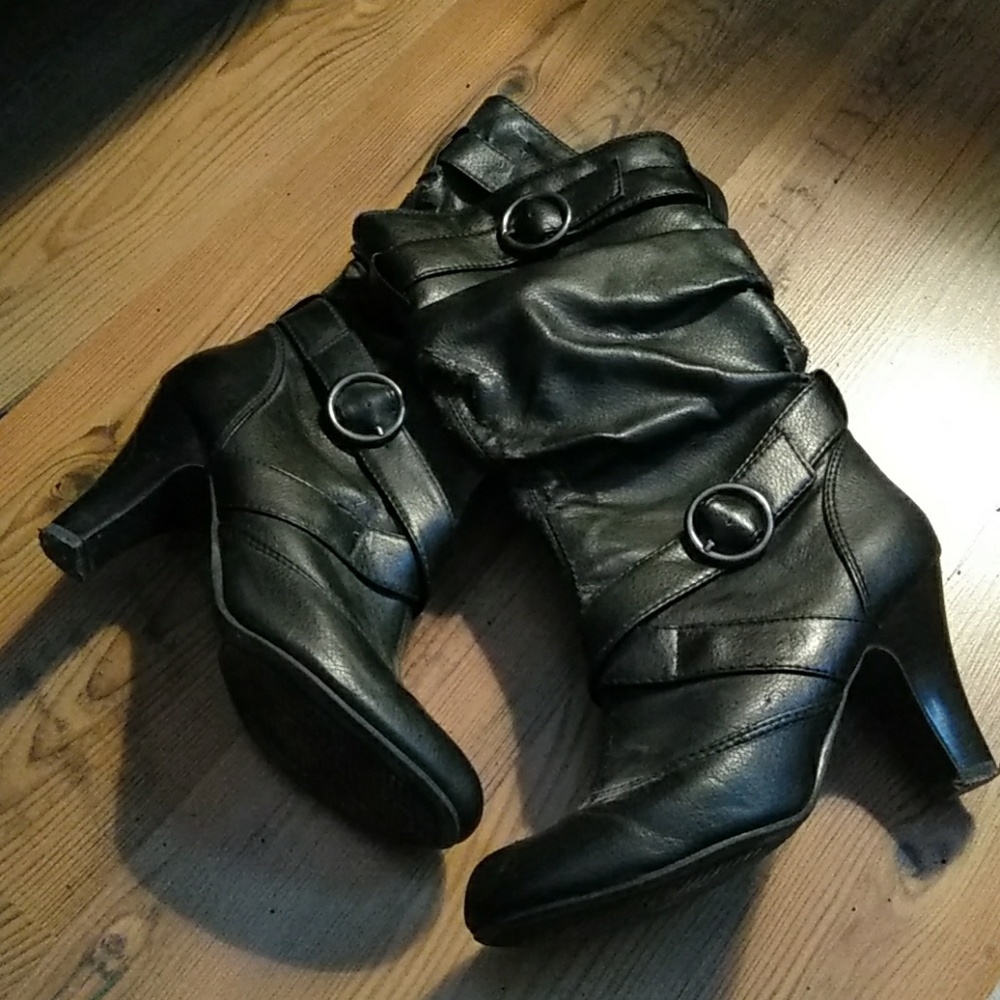 Calf high boots